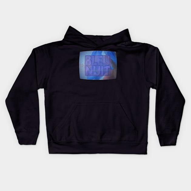 Bleu Nuit (Logo #2) Kids Hoodie by Sudburied